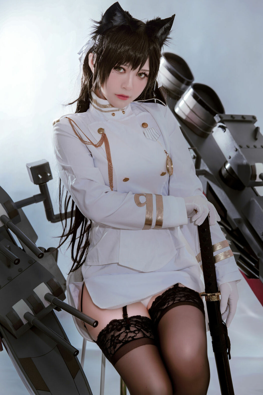 Coser@半半子 – 爱宕 (46P)