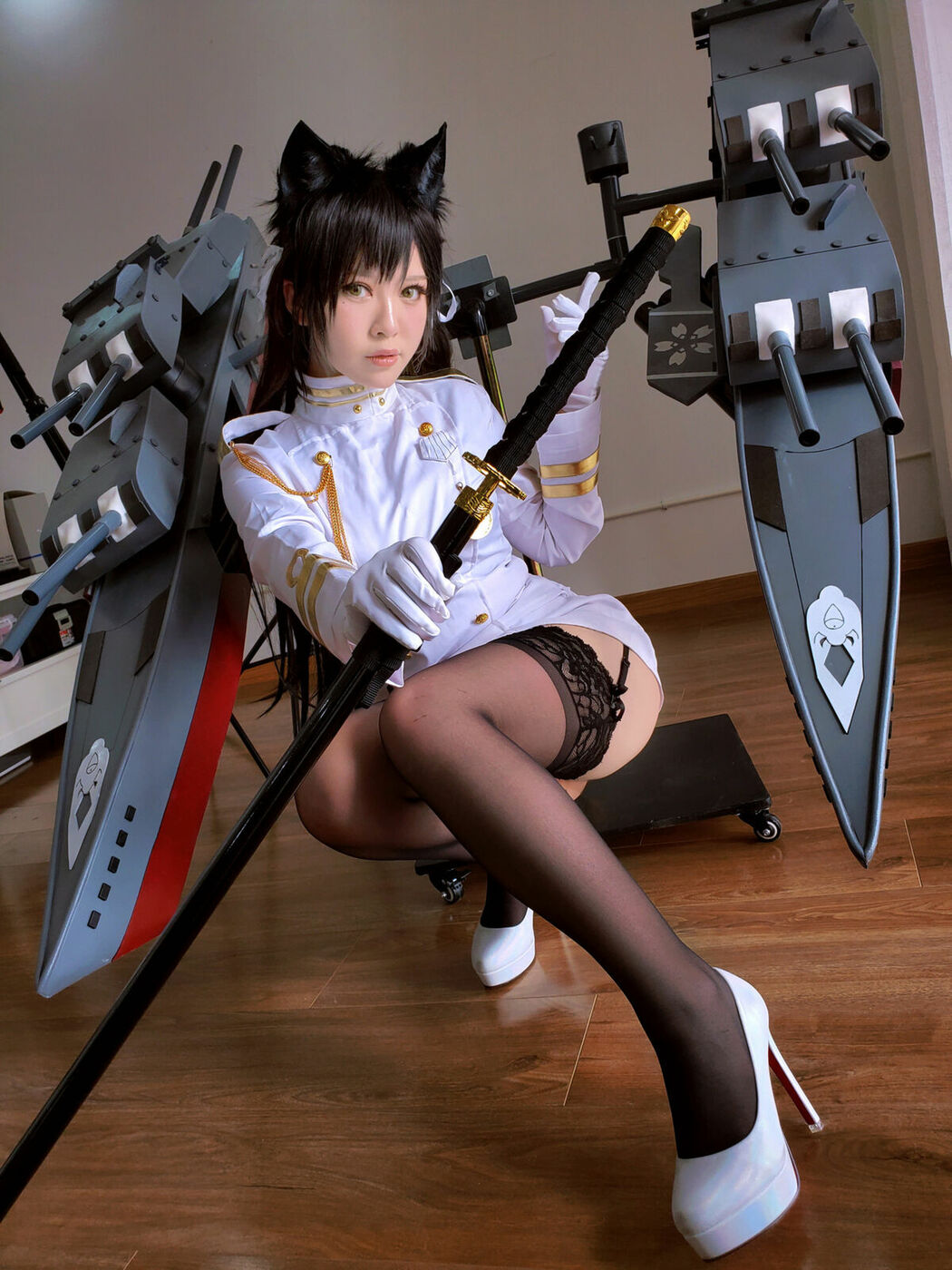 Coser@半半子 – 爱宕 (46P)