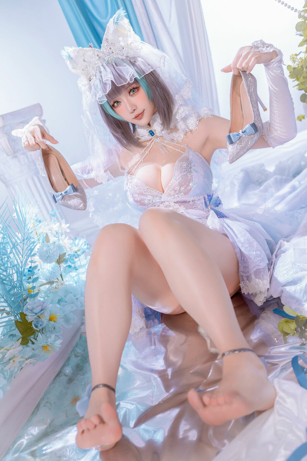 Coser@星之迟迟Hoshilily – 碧蓝航线 柴郡 (45P)