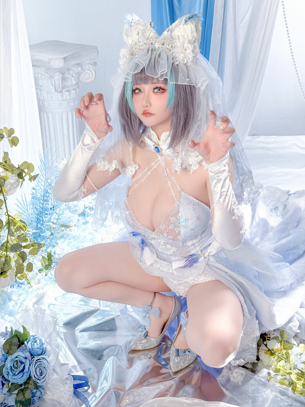 Coser@星之迟迟Hoshilily – 碧蓝航线 柴郡 (45P)