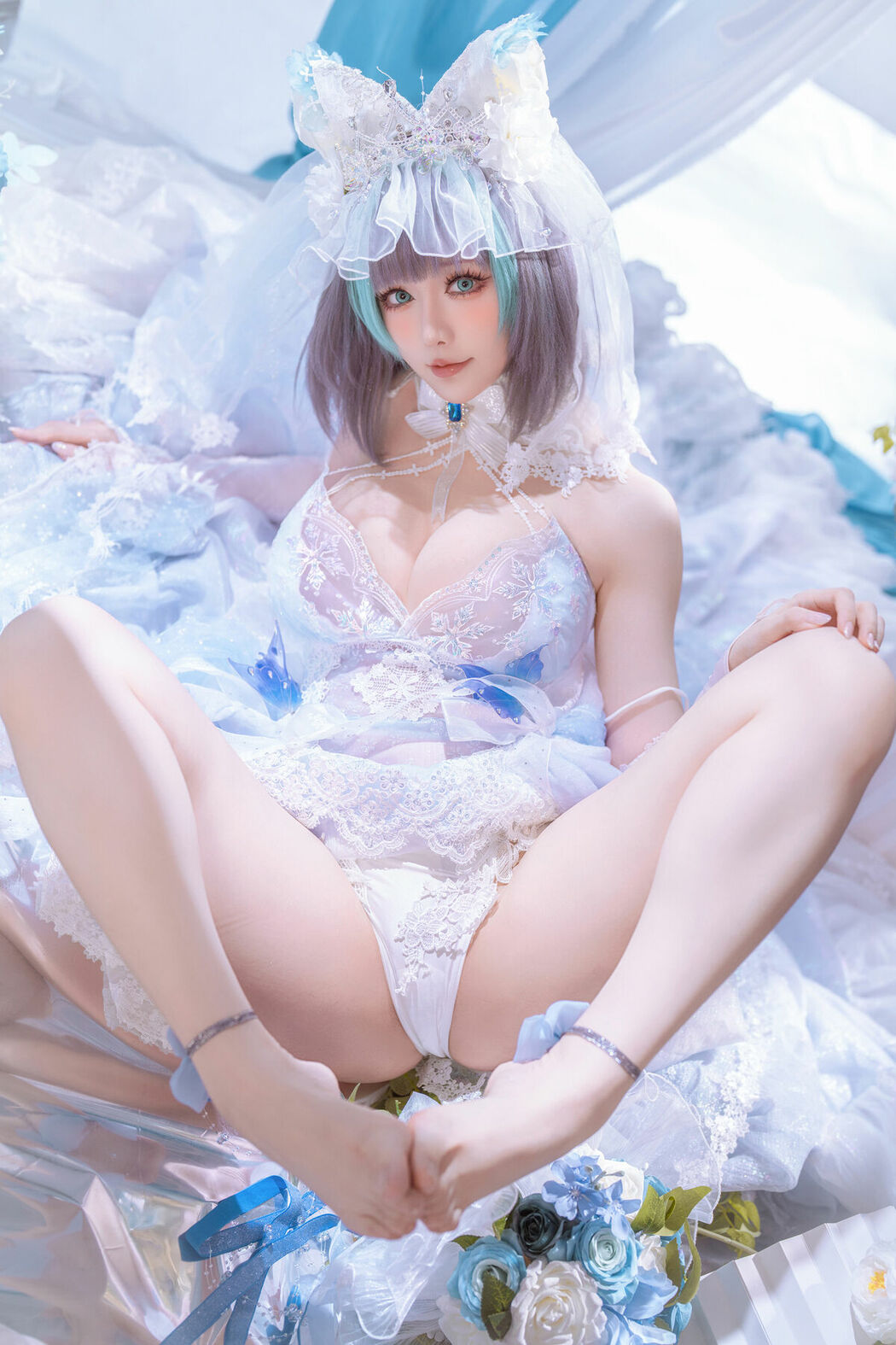 Coser@星之迟迟Hoshilily – 碧蓝航线 柴郡 (45P)