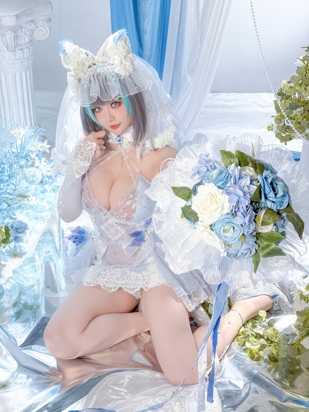 Coser@星之迟迟Hoshilily – 碧蓝航线 柴郡 (45P)