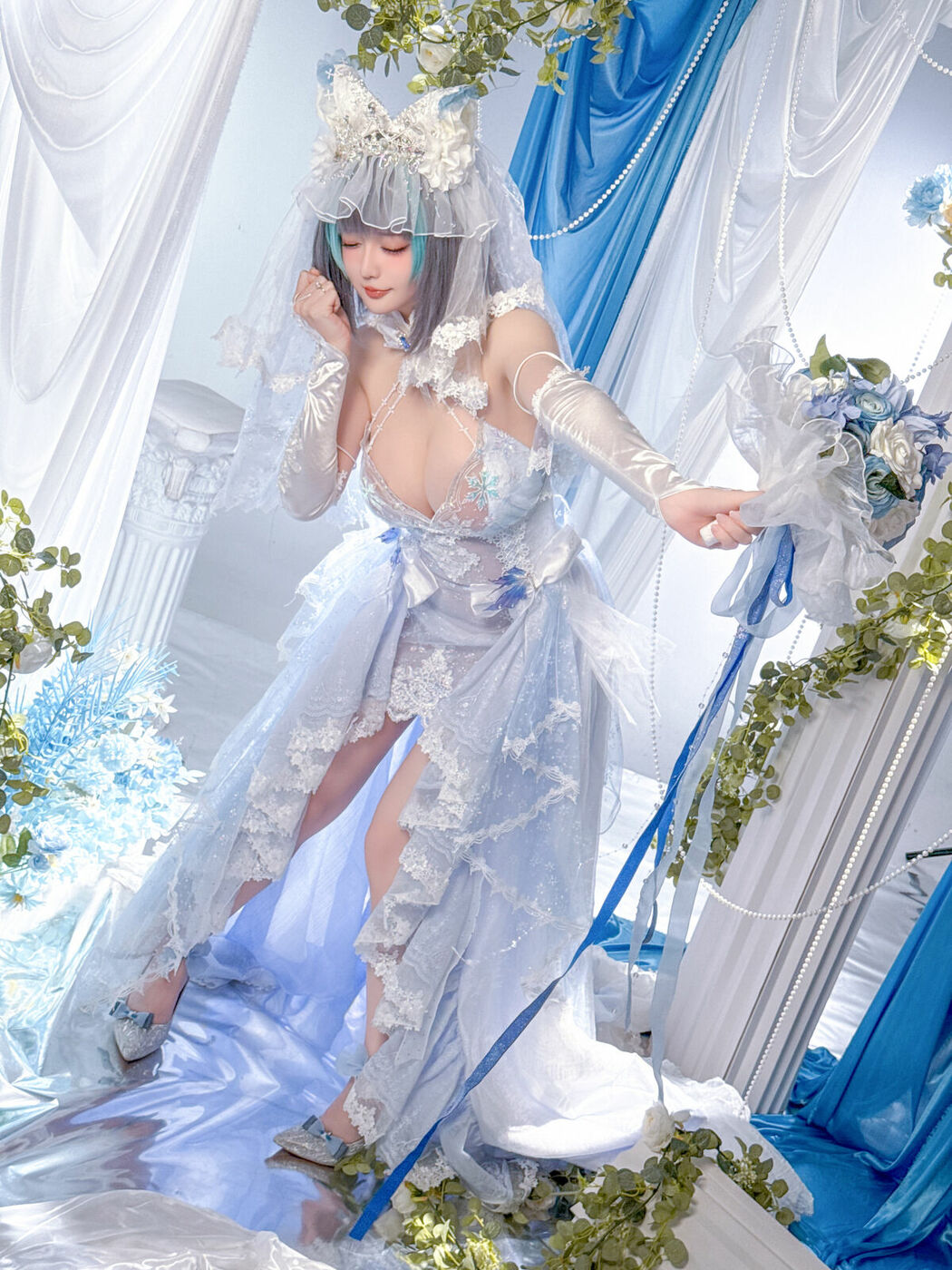 Coser@星之迟迟Hoshilily – 碧蓝航线 柴郡 (45P)