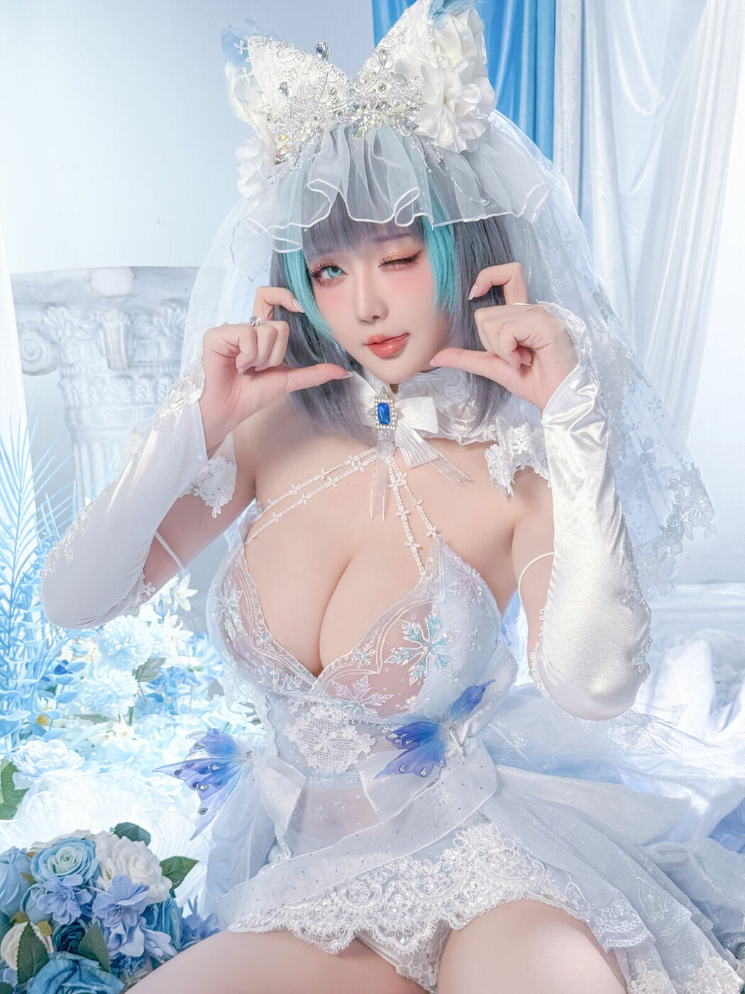 Coser@星之迟迟Hoshilily – 碧蓝航线 柴郡 (45P)
