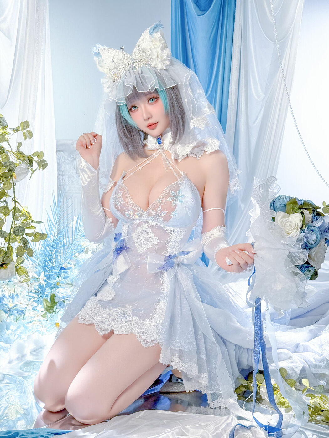 Coser@星之迟迟Hoshilily – 碧蓝航线 柴郡 (45P)