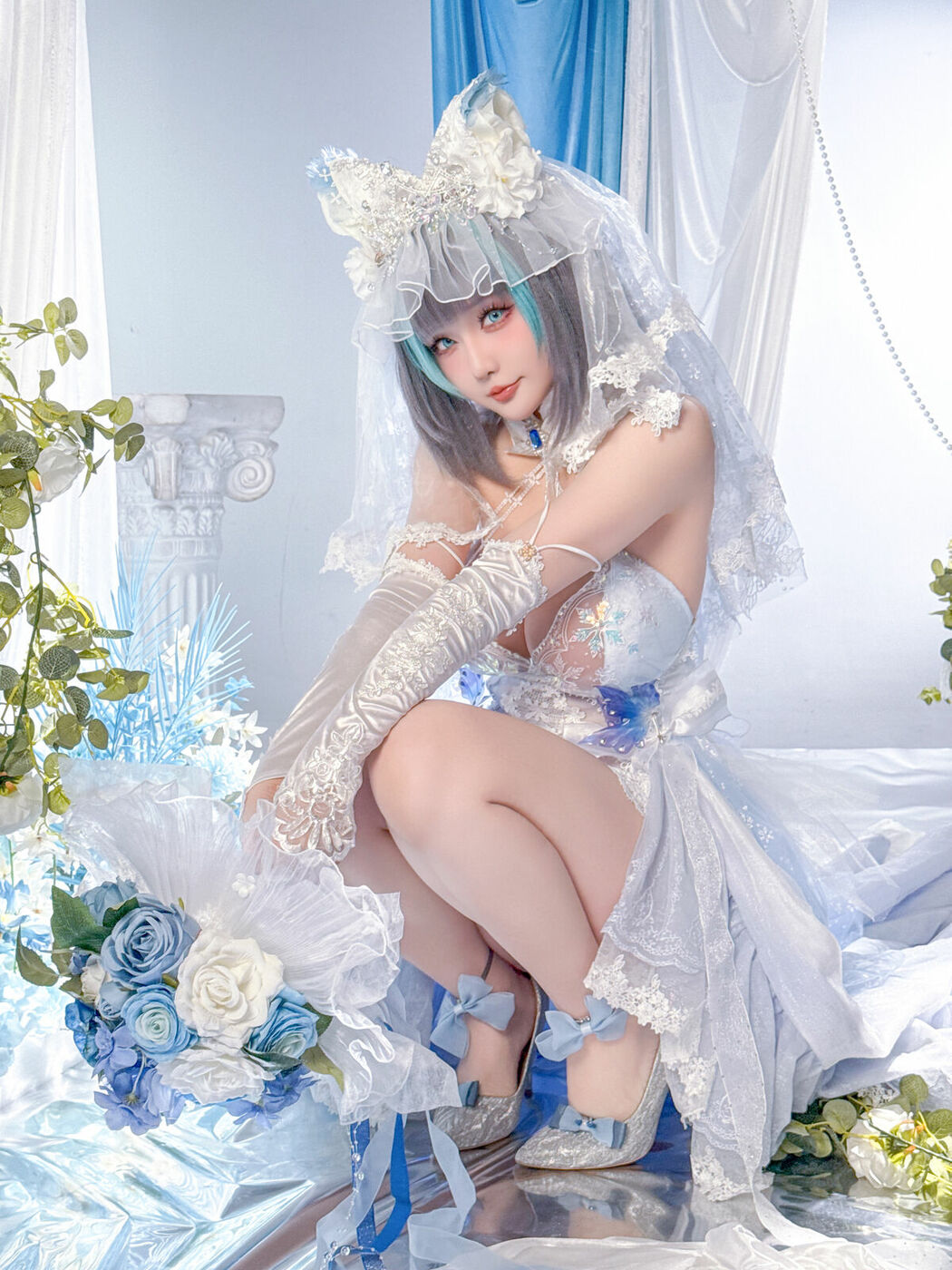 Coser@星之迟迟Hoshilily – 碧蓝航线 柴郡 (45P)