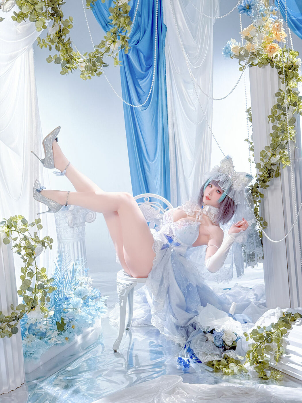 Coser@星之迟迟Hoshilily – 碧蓝航线 柴郡 (45P)