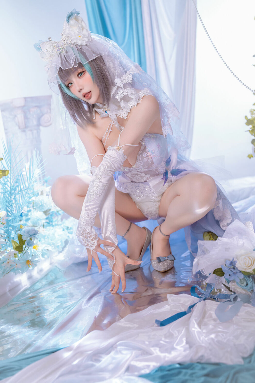 Coser@星之迟迟Hoshilily – 碧蓝航线 柴郡 (45P)