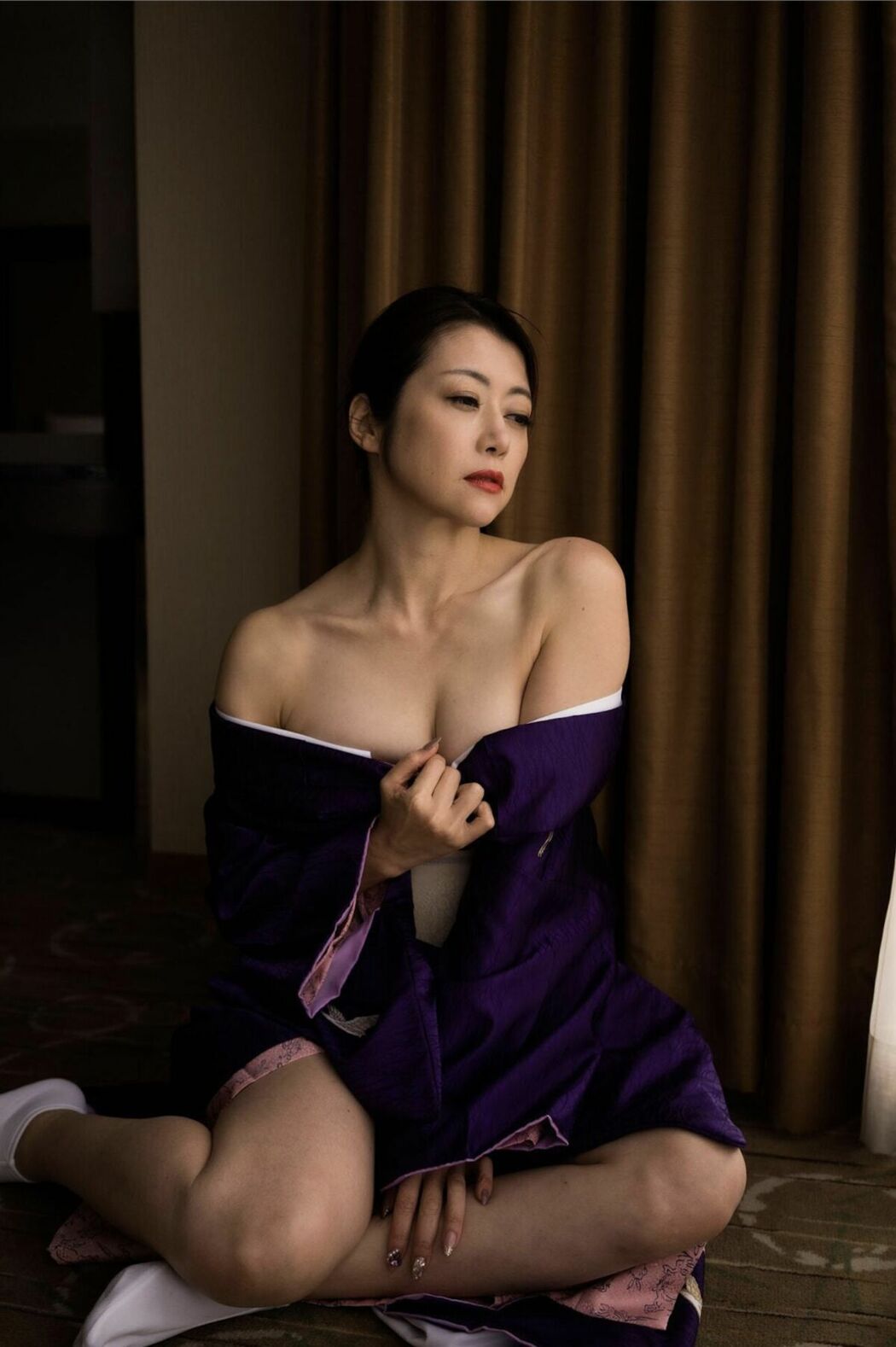 JP Maki Hojo 北条麻妃 – 写真集 Violet Nude photo Collection (87P)