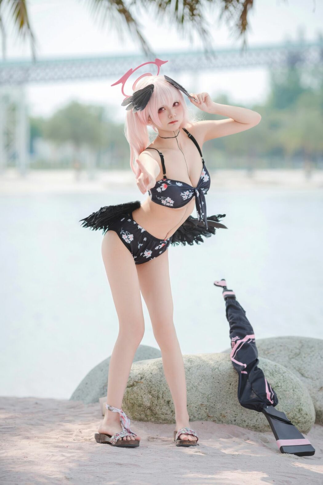 Coser@九柒喵 – 碧蓝航线 小春泳装 (28P)