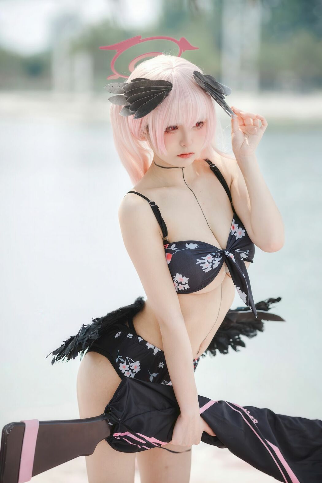 Coser@九柒喵 – 碧蓝航线 小春泳装 (28P)
