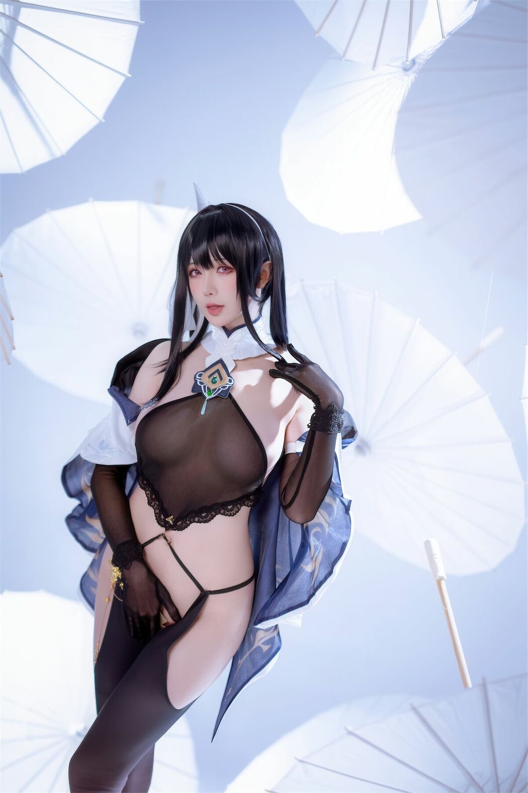 Coser@星之迟迟Hoshilily – Azur Lane Chen Hai 碧蓝航线 镇海改 (45P)