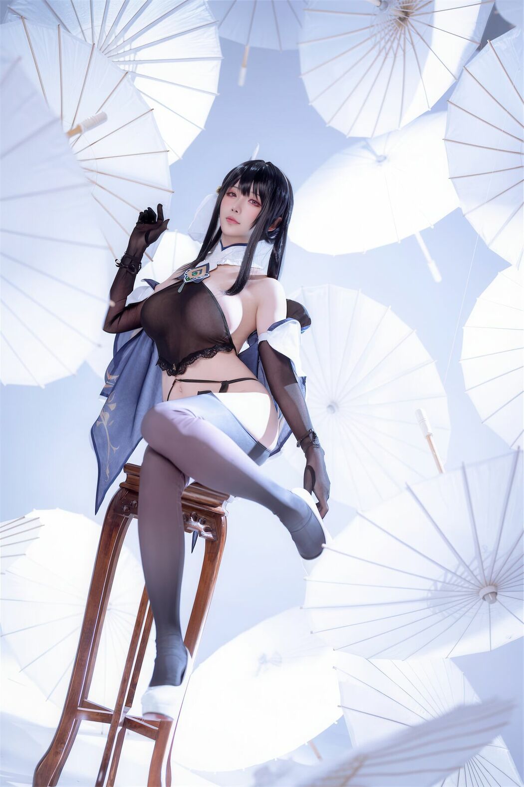 Coser@星之迟迟Hoshilily – Azur Lane Chen Hai 碧蓝航线 镇海改 (45P)