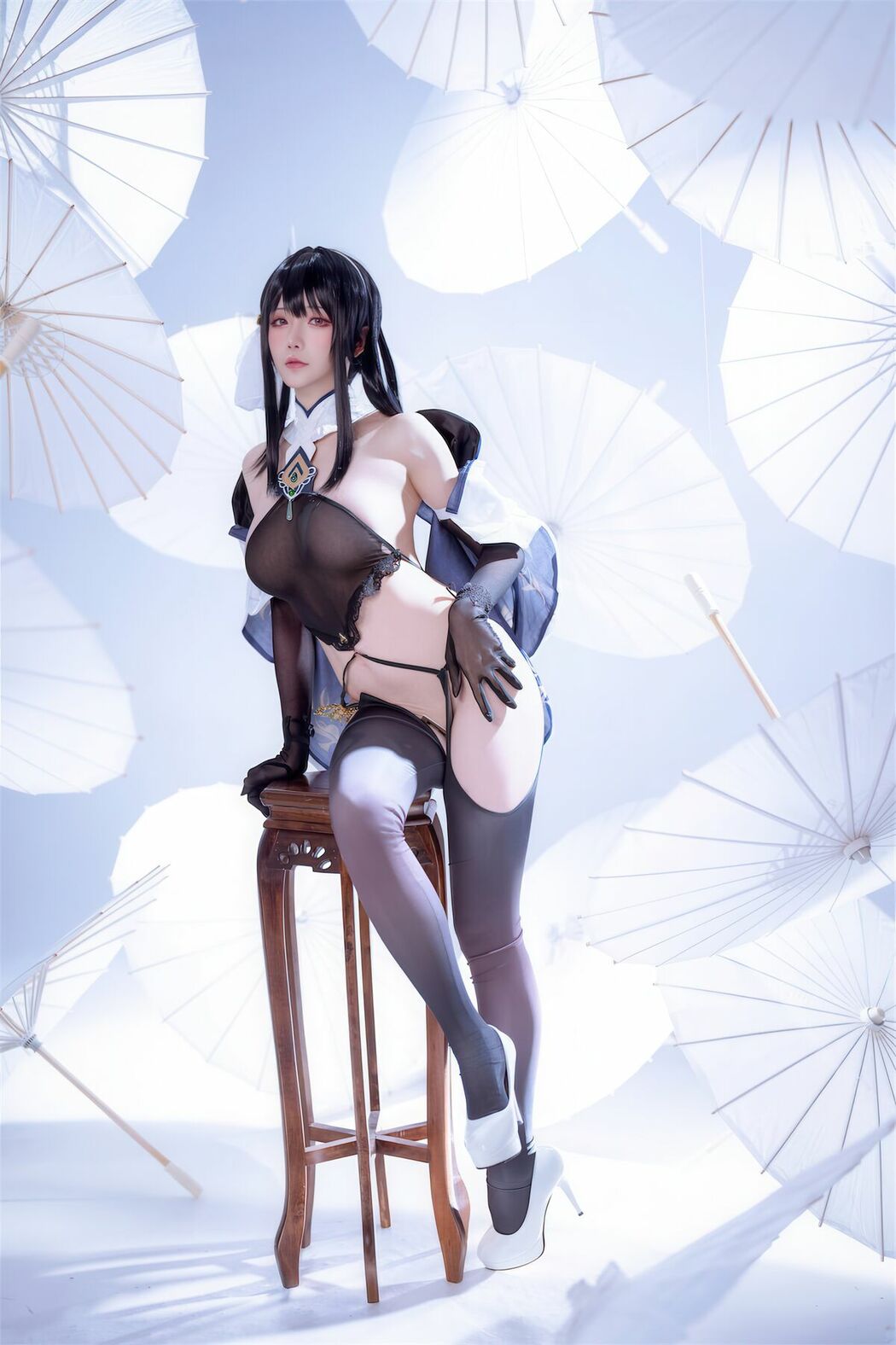Coser@星之迟迟Hoshilily – Azur Lane Chen Hai 碧蓝航线 镇海改 (45P)
