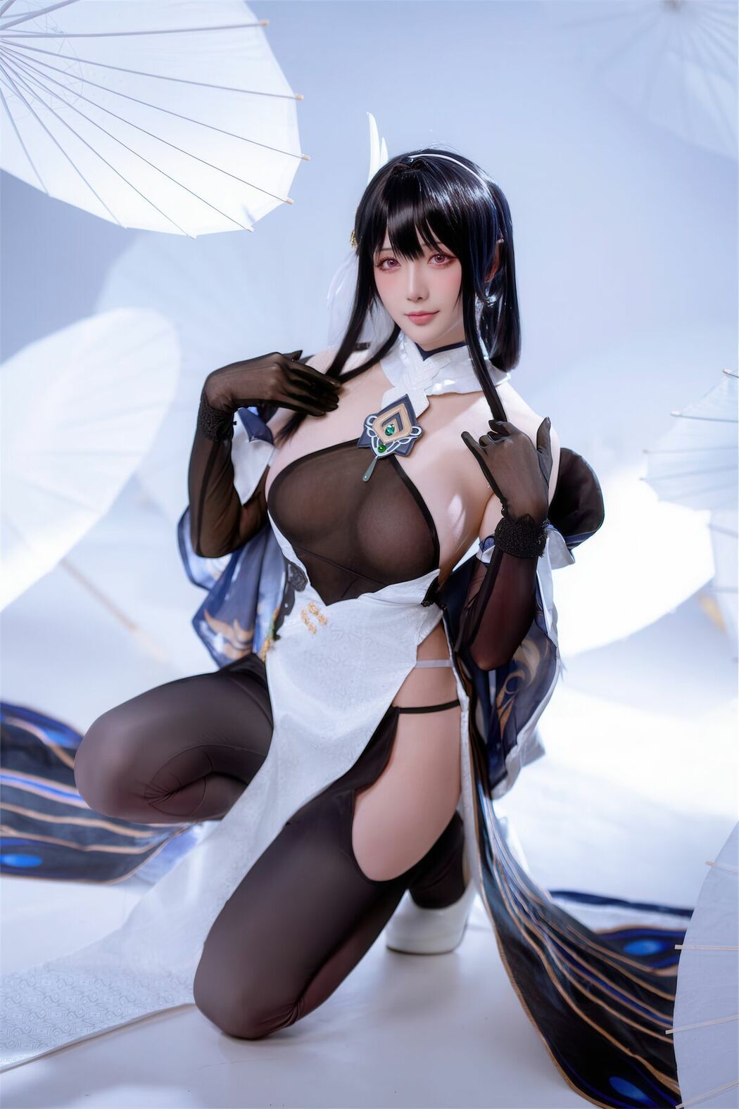 Coser@星之迟迟Hoshilily – Azur Lane Chen Hai 碧蓝航线 镇海改 (45P)