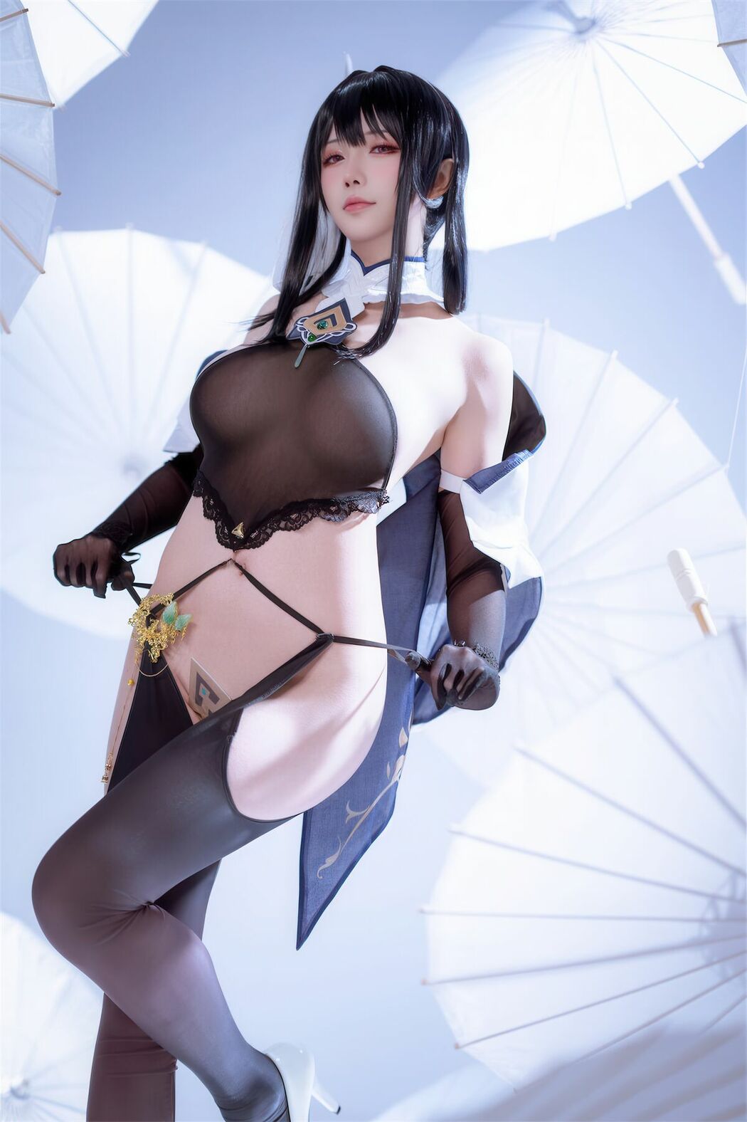 Coser@星之迟迟Hoshilily – Azur Lane Chen Hai 碧蓝航线 镇海改 (45P)