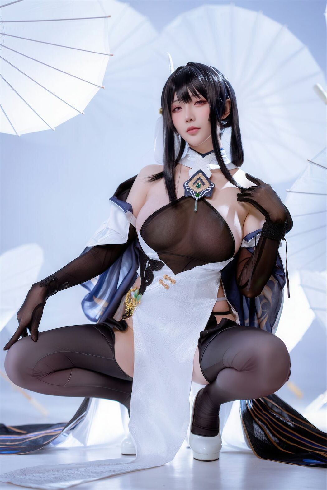 Coser@星之迟迟Hoshilily – Azur Lane Chen Hai 碧蓝航线 镇海改 (45P)