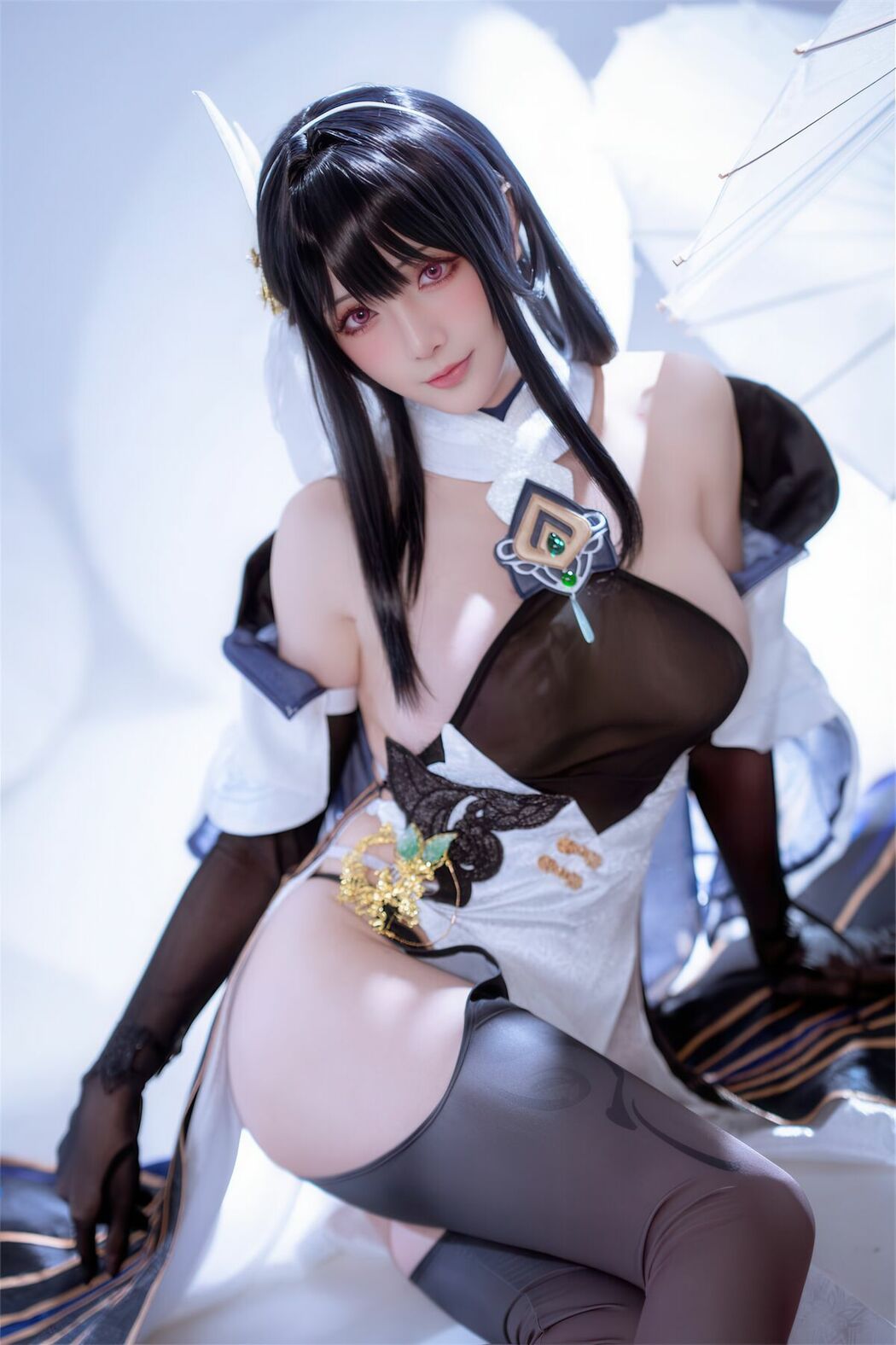 Coser@星之迟迟Hoshilily – Azur Lane Chen Hai 碧蓝航线 镇海改 (45P) Cover Photo