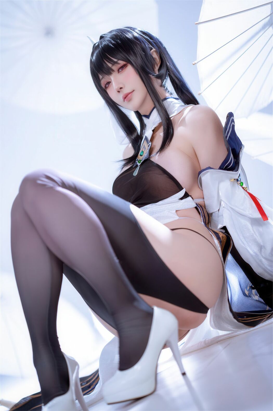 Coser@星之迟迟Hoshilily – Azur Lane Chen Hai 碧蓝航线 镇海改 (45P)