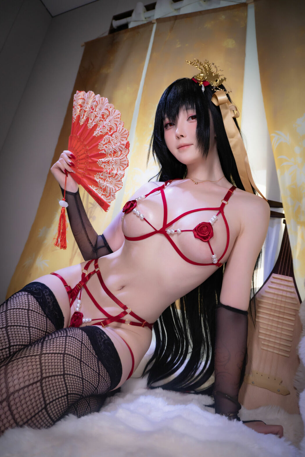 Coser@一小央泽 yixiaoyangze – 大凤旗袍 Part02 (52P)