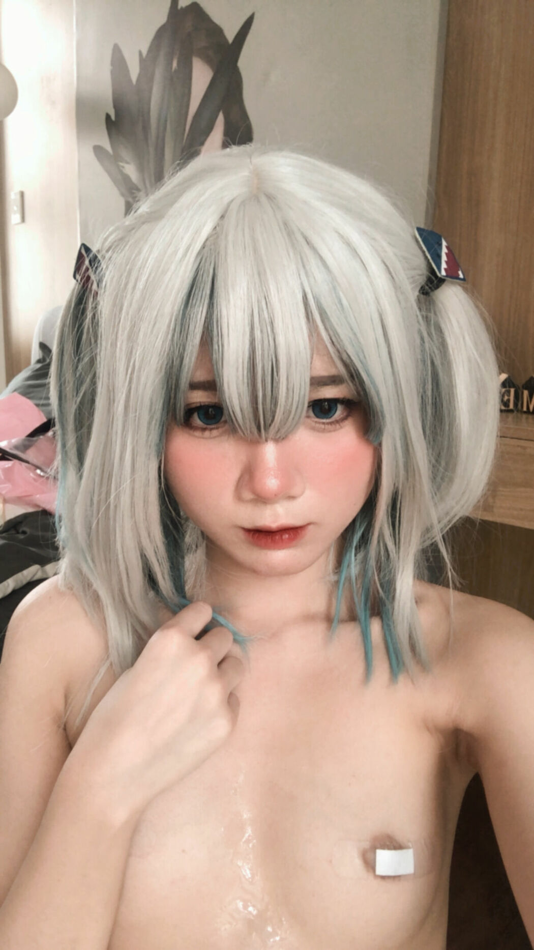 Coser@PoppaChan – ChanPoppa Gumroad NOne Gawr Gura 噶呜-古拉 (49P – 10V)