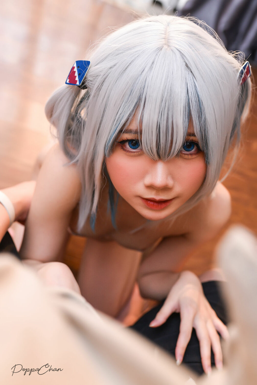 Coser@PoppaChan – ChanPoppa Gumroad NOne Gawr Gura 噶呜-古拉 (49P – 10V)