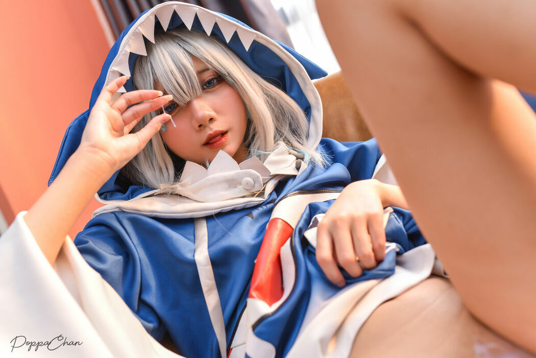 Coser@PoppaChan – ChanPoppa Gumroad NOne Gawr Gura 噶呜-古拉 (49P – 10V)