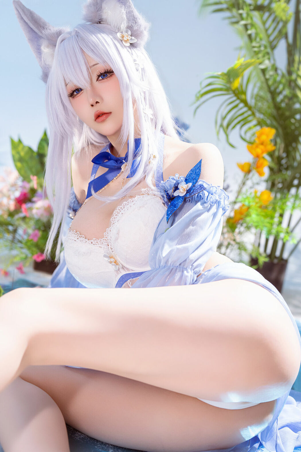 Coser@星之迟迟Hoshilily – 碧蓝航线 信浓泳装 (53P)