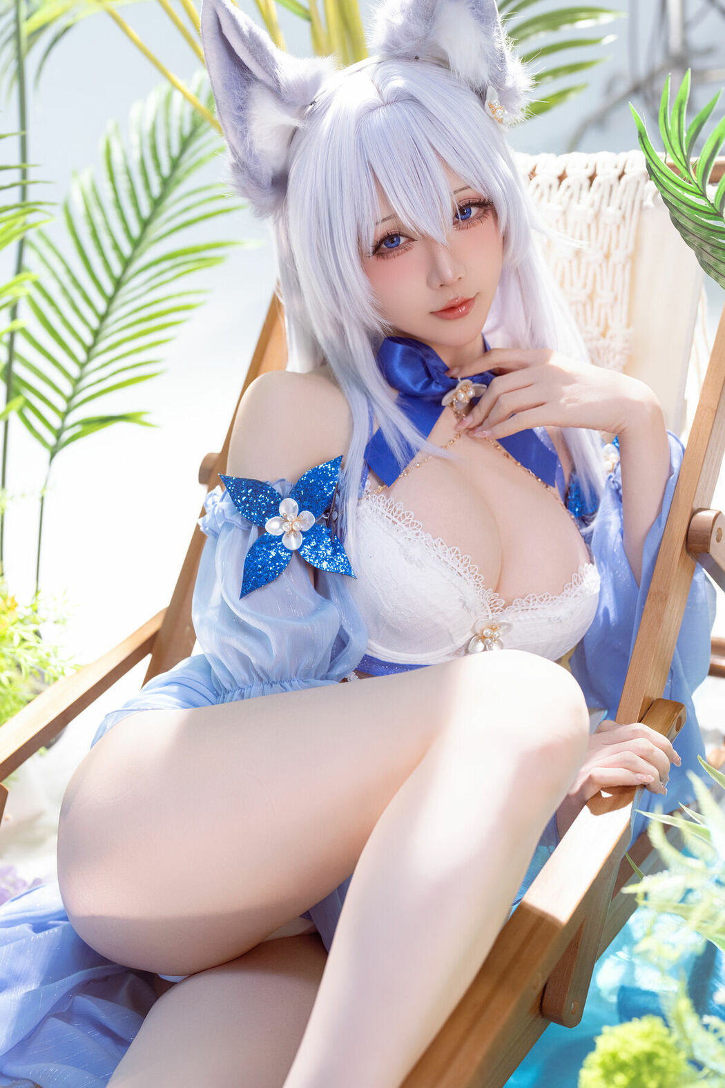 Coser@星之迟迟Hoshilily – 碧蓝航线 信浓泳装 (53P)
