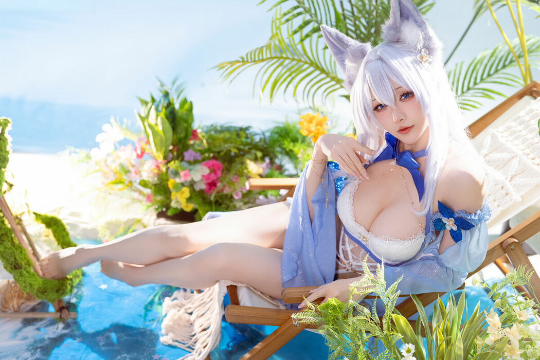 Coser@星之迟迟Hoshilily – 碧蓝航线 信浓泳装 (53P)
