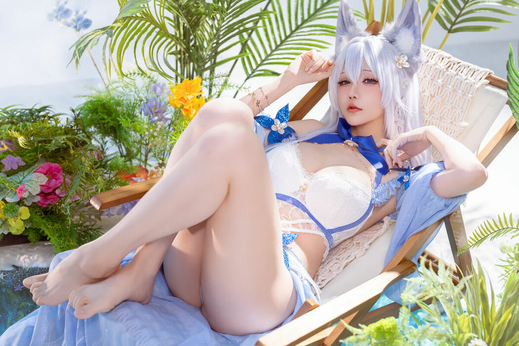 Coser@星之迟迟Hoshilily – 碧蓝航线 信浓泳装 (53P)