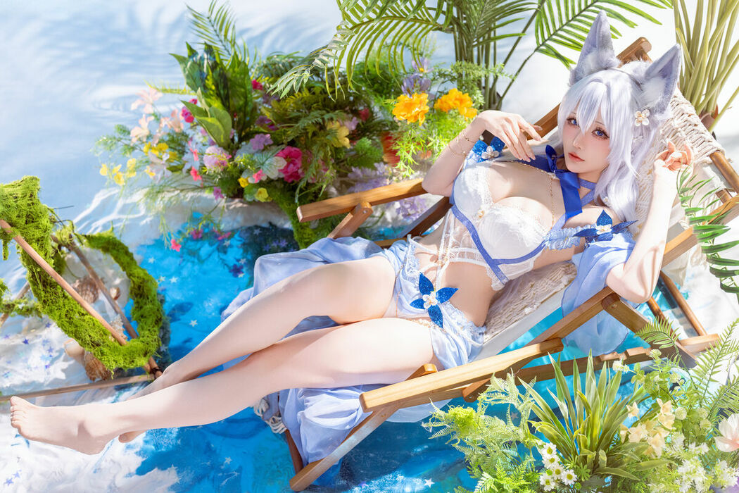 Coser@星之迟迟Hoshilily – 碧蓝航线 信浓泳装 (53P)