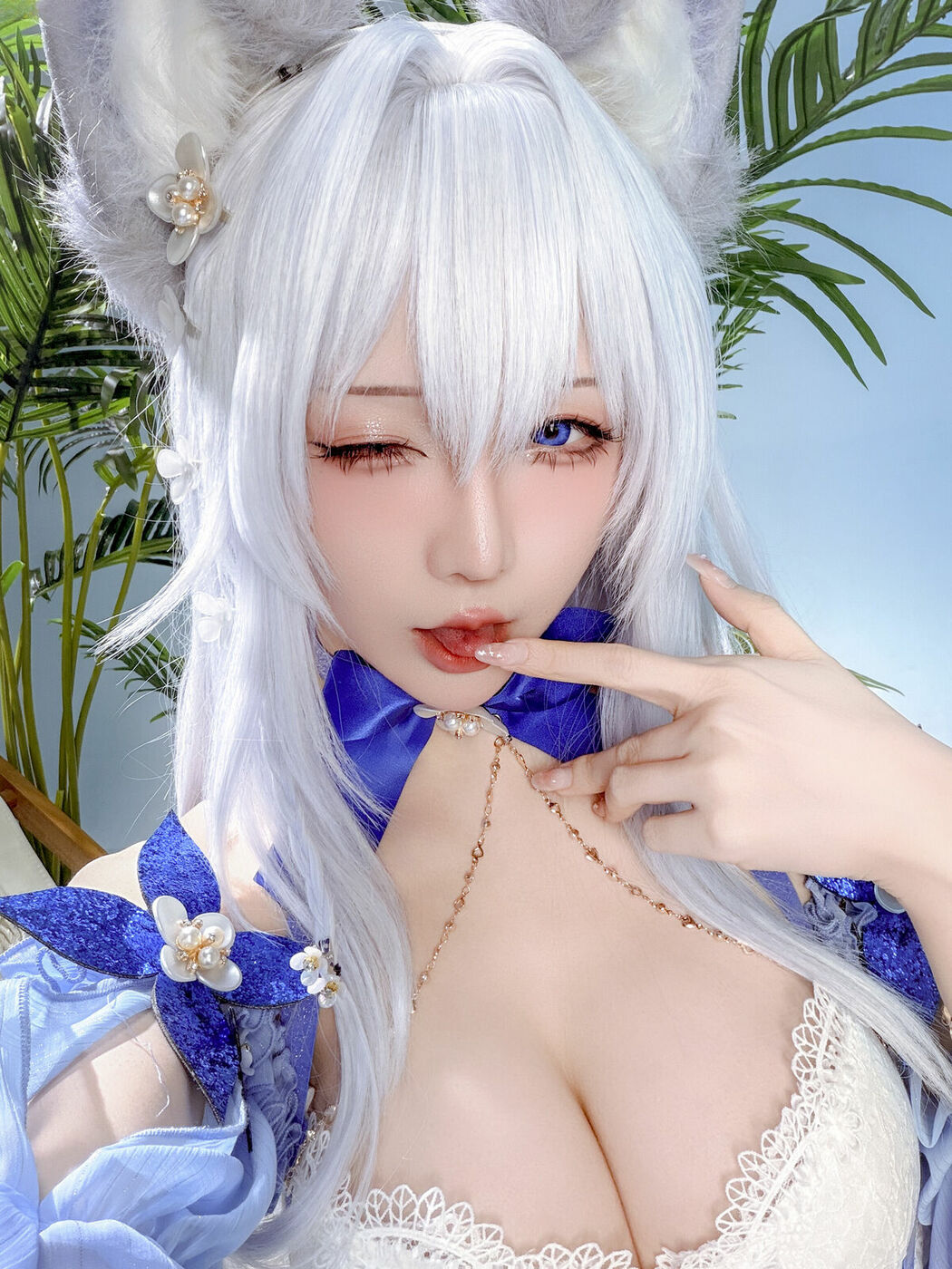 Coser@星之迟迟Hoshilily – 碧蓝航线 信浓泳装 (53P)