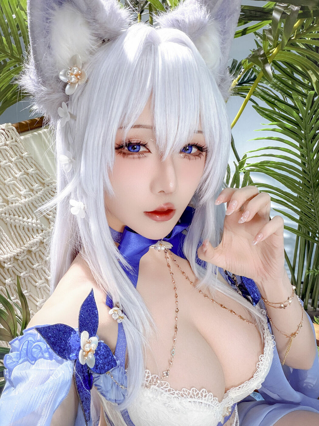 Coser@星之迟迟Hoshilily – 碧蓝航线 信浓泳装 (53P)
