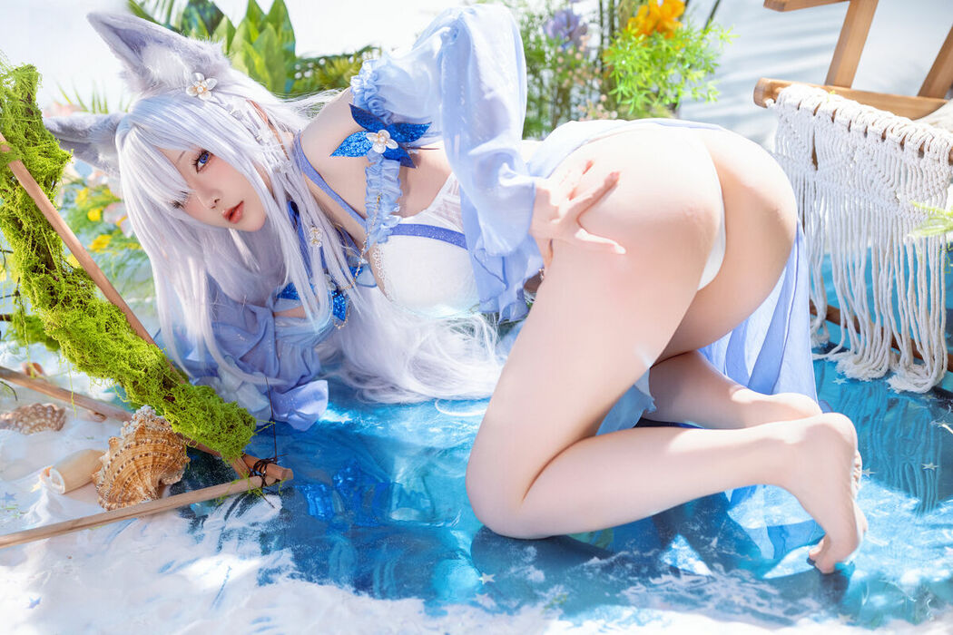 Coser@星之迟迟Hoshilily – 碧蓝航线 信浓泳装 (53P)