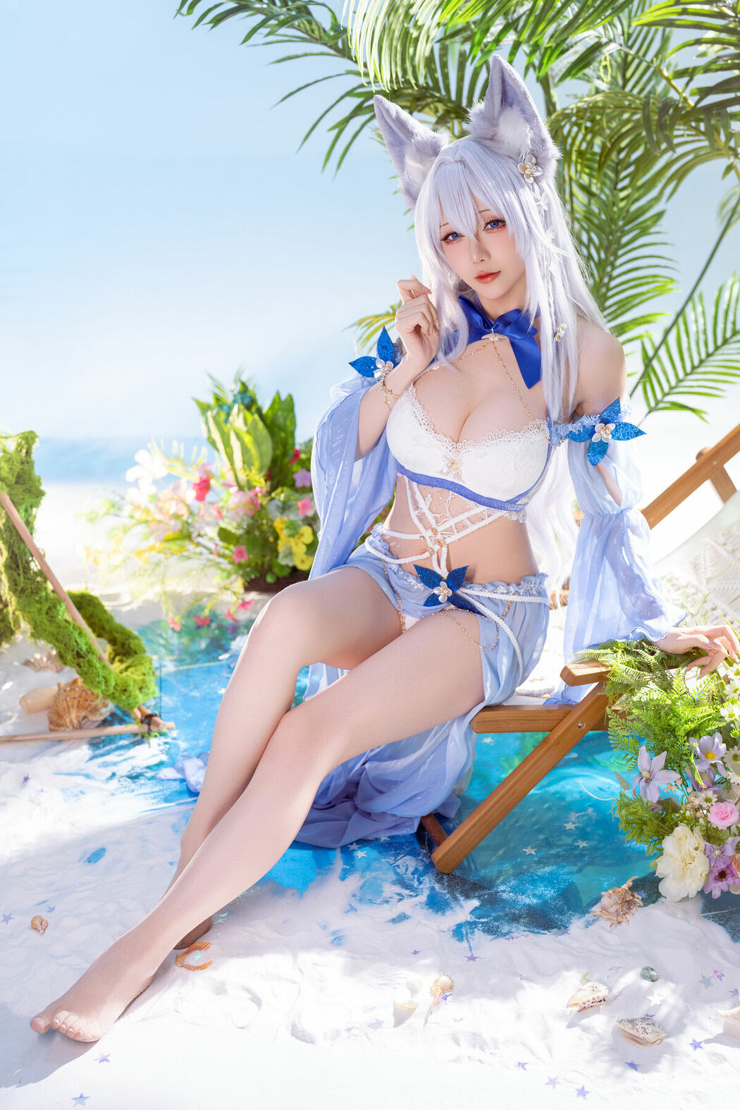 Coser@星之迟迟Hoshilily – 碧蓝航线 信浓泳装 (53P)