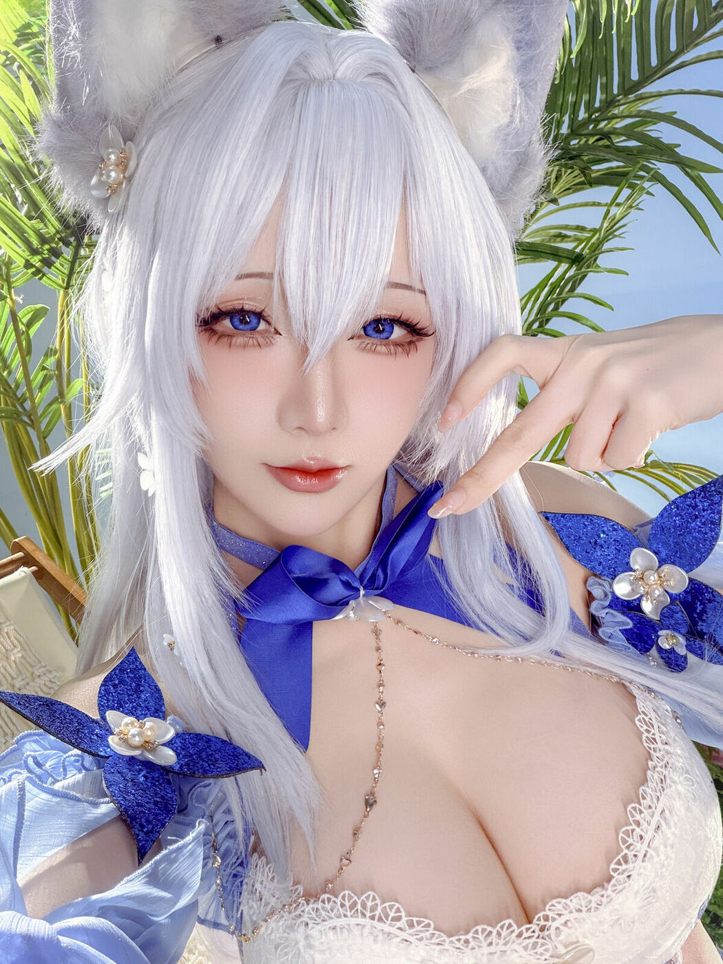 Coser@星之迟迟Hoshilily – 碧蓝航线 信浓泳装 (53P)
