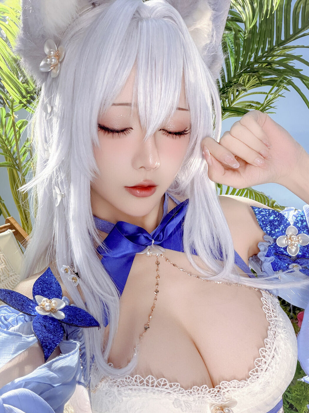 Coser@星之迟迟Hoshilily – 碧蓝航线 信浓泳装 (53P)