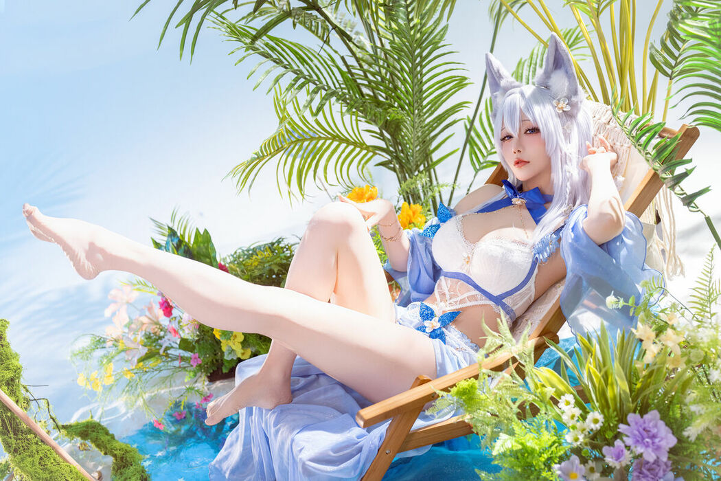 Coser@星之迟迟Hoshilily – 碧蓝航线 信浓泳装 (53P)