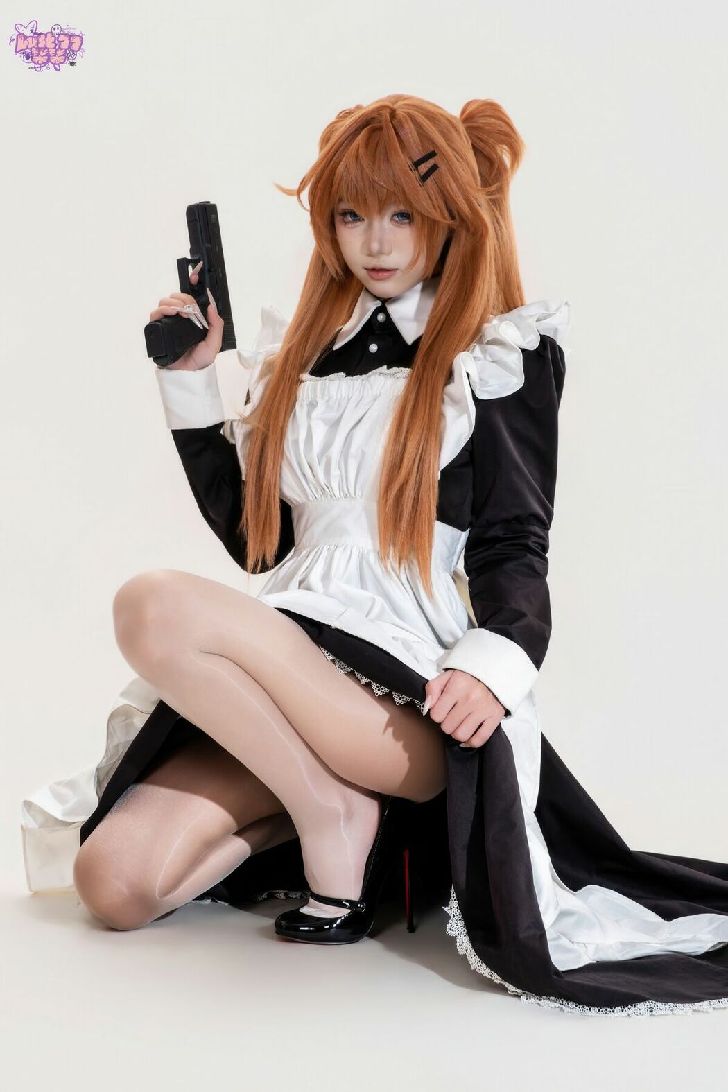 Coser@柒柒要乖哦 – EVA 明日香女仆 (69P)