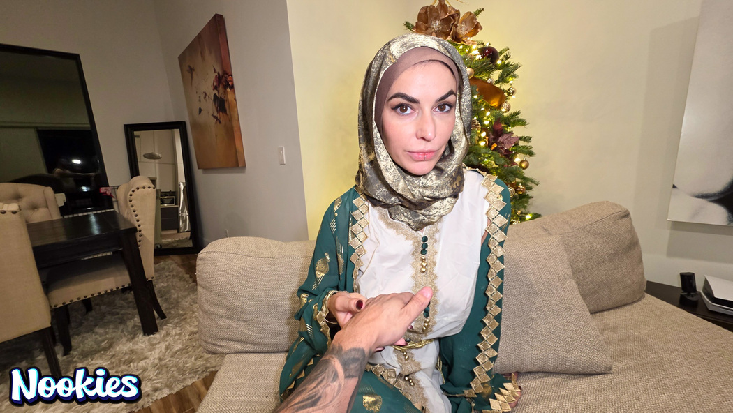 Venus Valencia Whispers Naughty Desires As Hijab Falls In Professors Dark Office