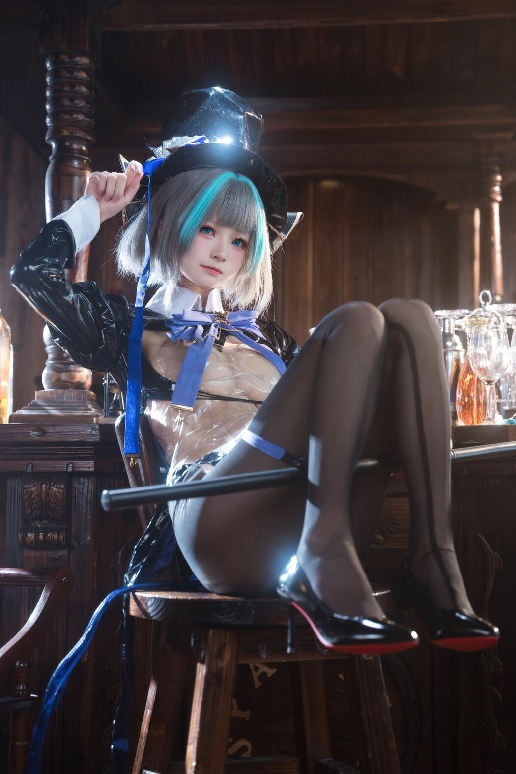 Coser@九柒喵 – 碧蓝航线 柴郡兔女郎 (59P)