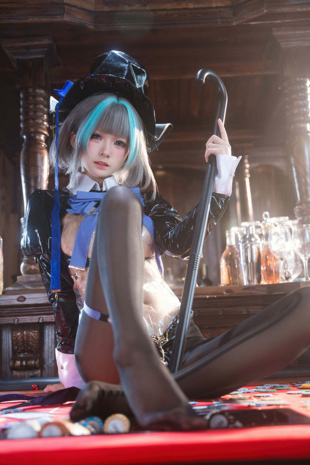 Coser@九柒喵 – 碧蓝航线 柴郡兔女郎 (59P)