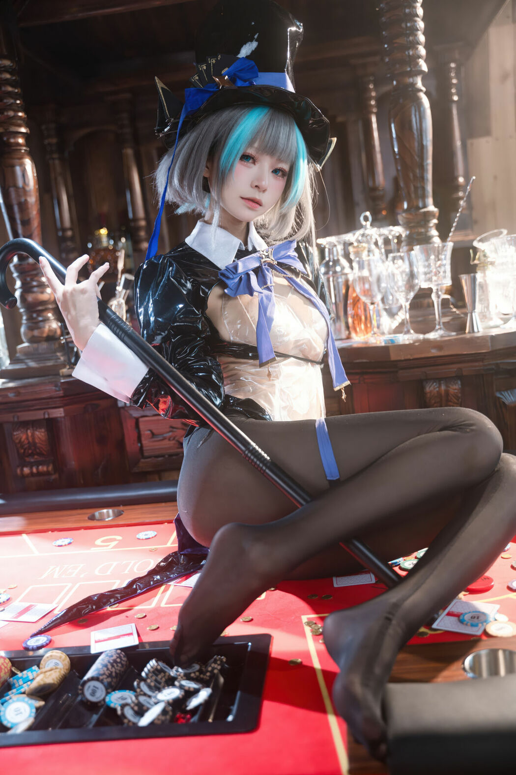 Coser@九柒喵 – 碧蓝航线 柴郡兔女郎 (59P)
