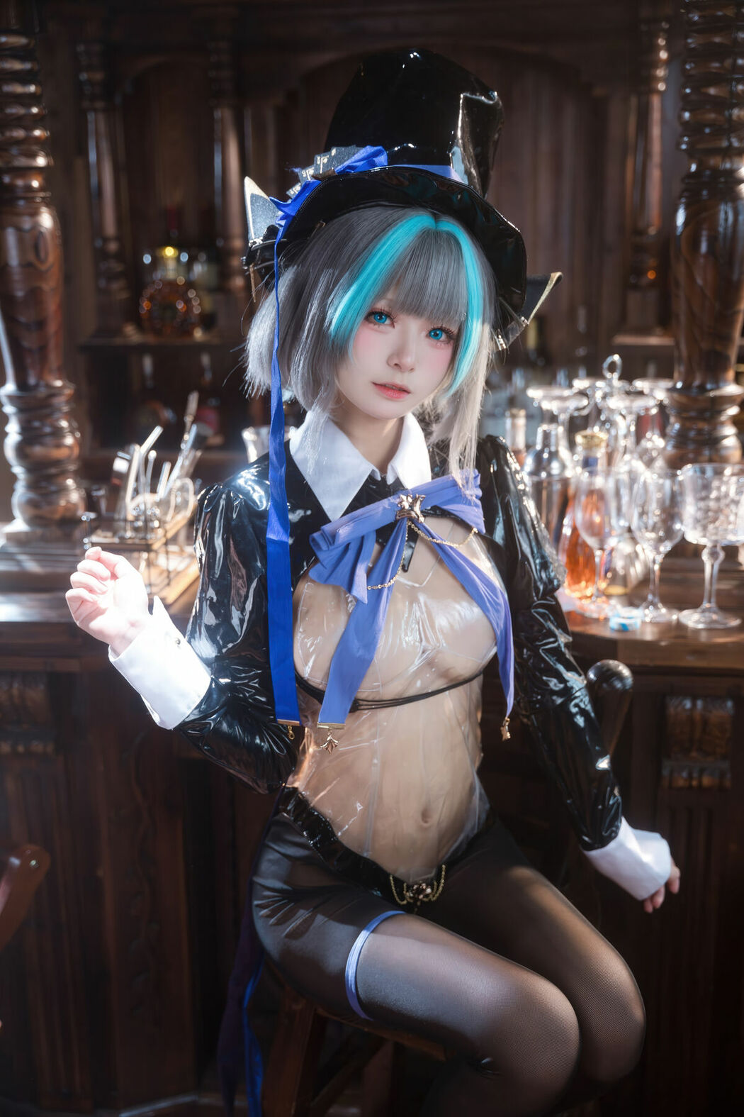 Coser@九柒喵 – 碧蓝航线 柴郡兔女郎 (59P)