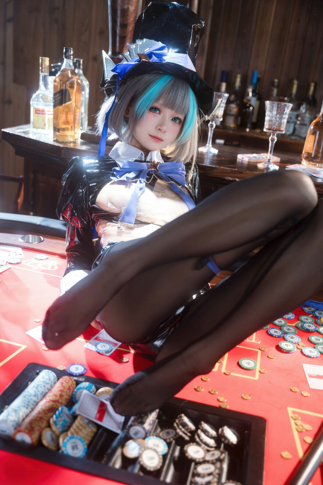 Coser@九柒喵 – 碧蓝航线 柴郡兔女郎 (59P)