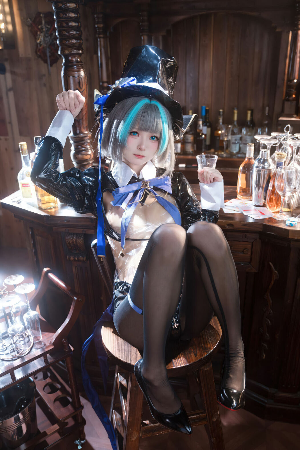 Coser@九柒喵 – 碧蓝航线 柴郡兔女郎 (59P)