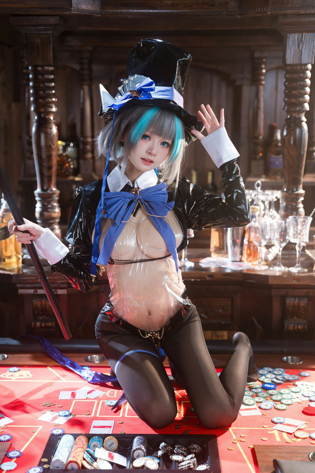 Coser@九柒喵 – 碧蓝航线 柴郡兔女郎 (59P)