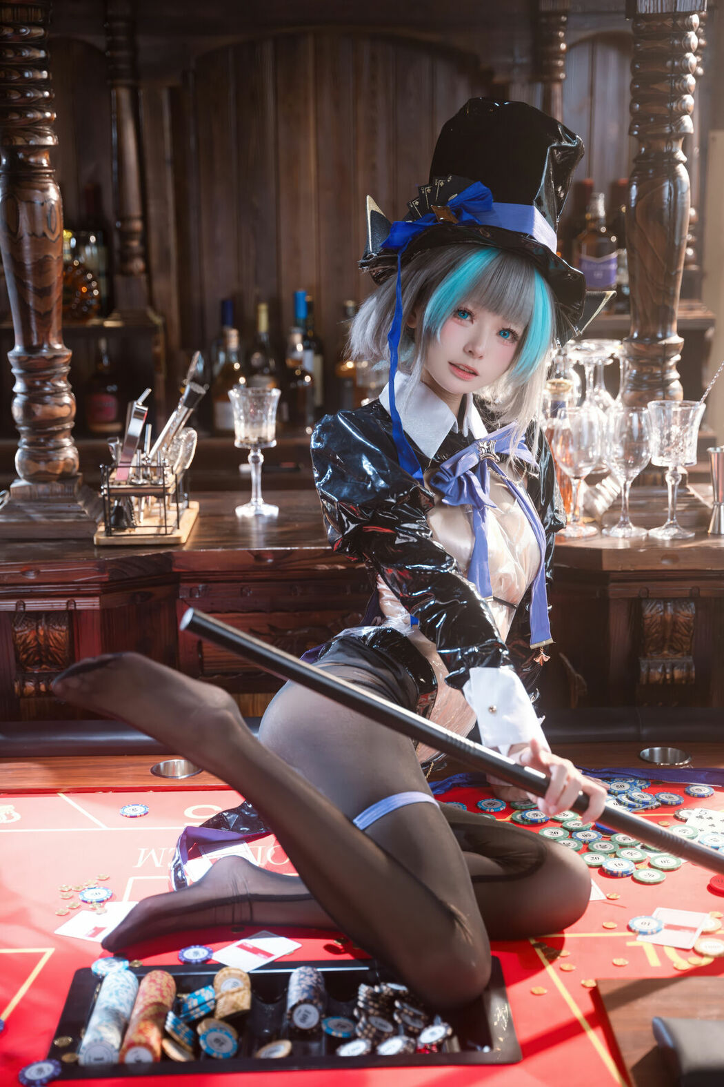 Coser@九柒喵 – 碧蓝航线 柴郡兔女郎 (59P)