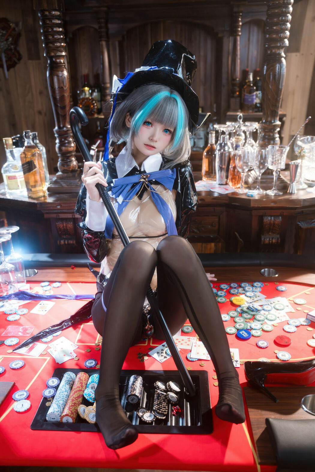 Coser@九柒喵 – 碧蓝航线 柴郡兔女郎 (59P)